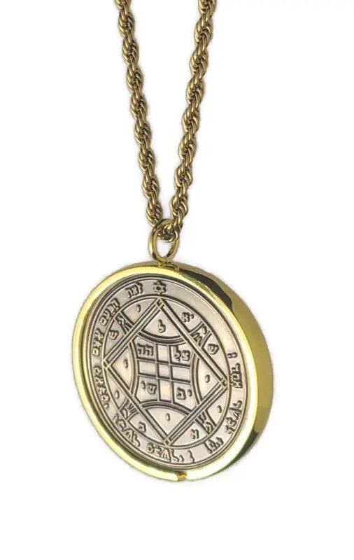Fourth Pentacle of Venus 72 names of God 1FitAll bezel Necklace.