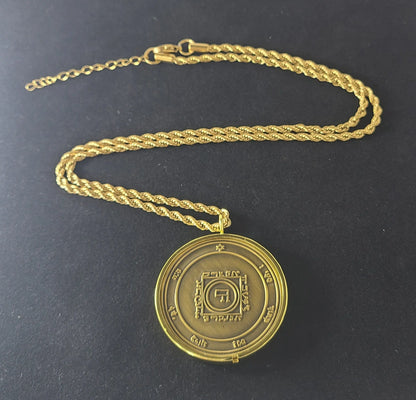 Fifth Pentacle of Venus 72 names of God 1FitAll bezel Necklace.