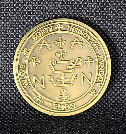 The seal of Archangel Zadkiel 72 names of God 1FitAll bezel Necklace.