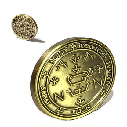 The seal of Archangel Zadkiel 72 names of God 1FitAll bezel Necklace.