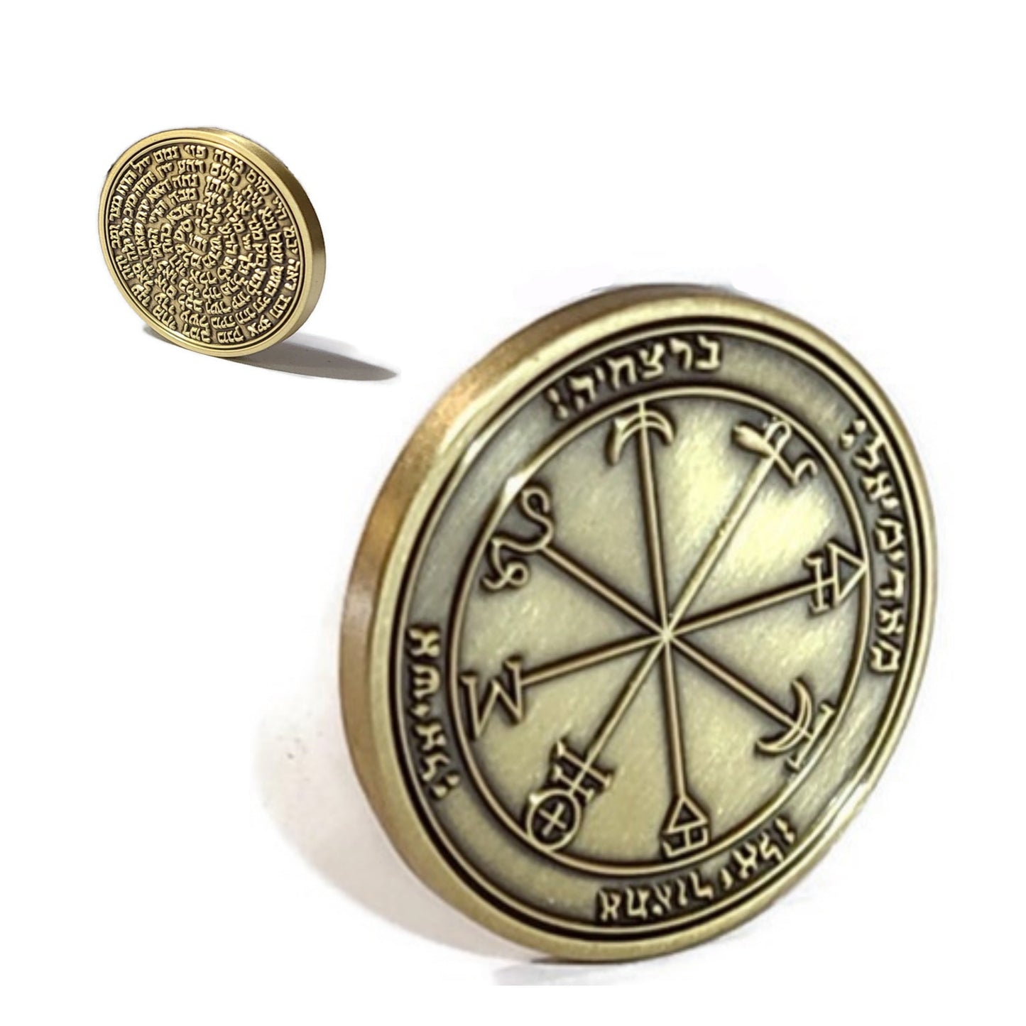 First Pentacle of Mars 72 names of God 1FitAll bezel Necklace.