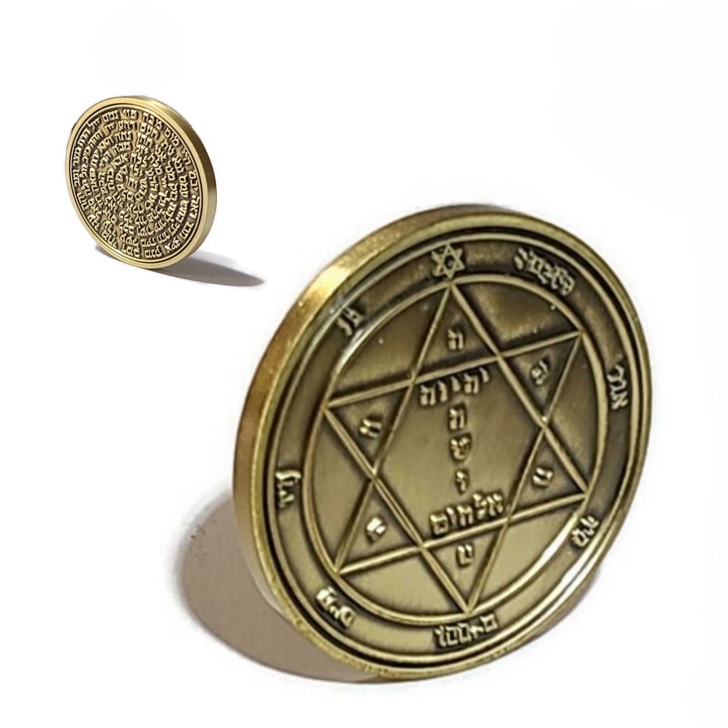 Second Pentacle of Mars 72 names of God 1FitAll bezel Necklace.