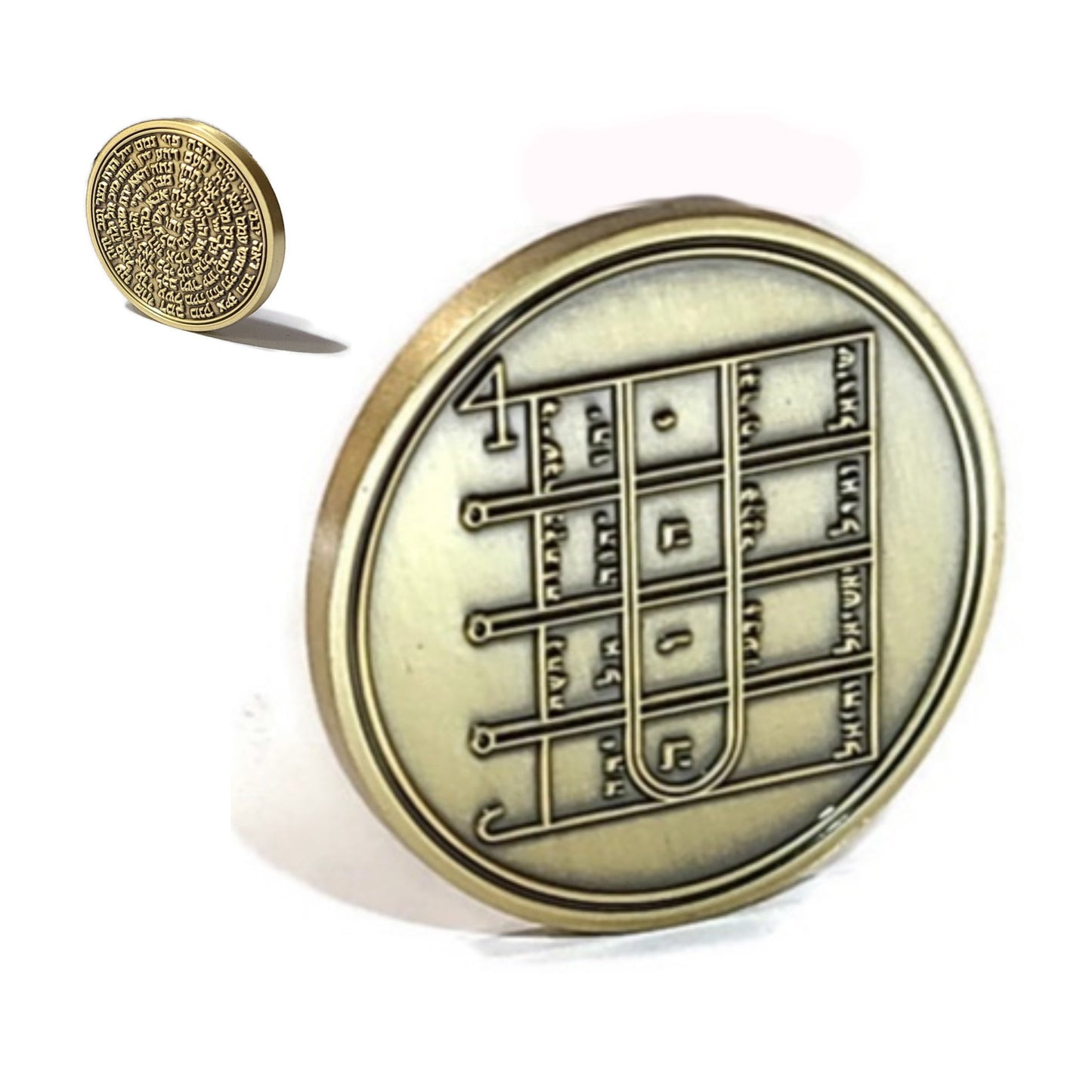 First Pentacle of the Moon 72 names of God 1FitAll bezel Necklace.