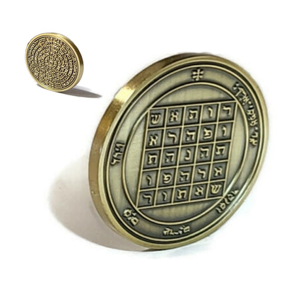 Second Pentacle of Saturn 72 names of God 1FitAll bezel Necklace.
