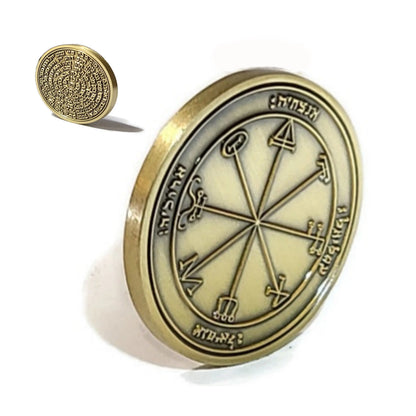 Third Pentacle of Saturn 72 names of God 1FitAll bezel Necklace.