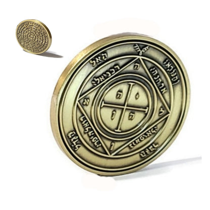 Fifth Pentacle of Saturn 72 names of God 1FitAll bezel Necklace.