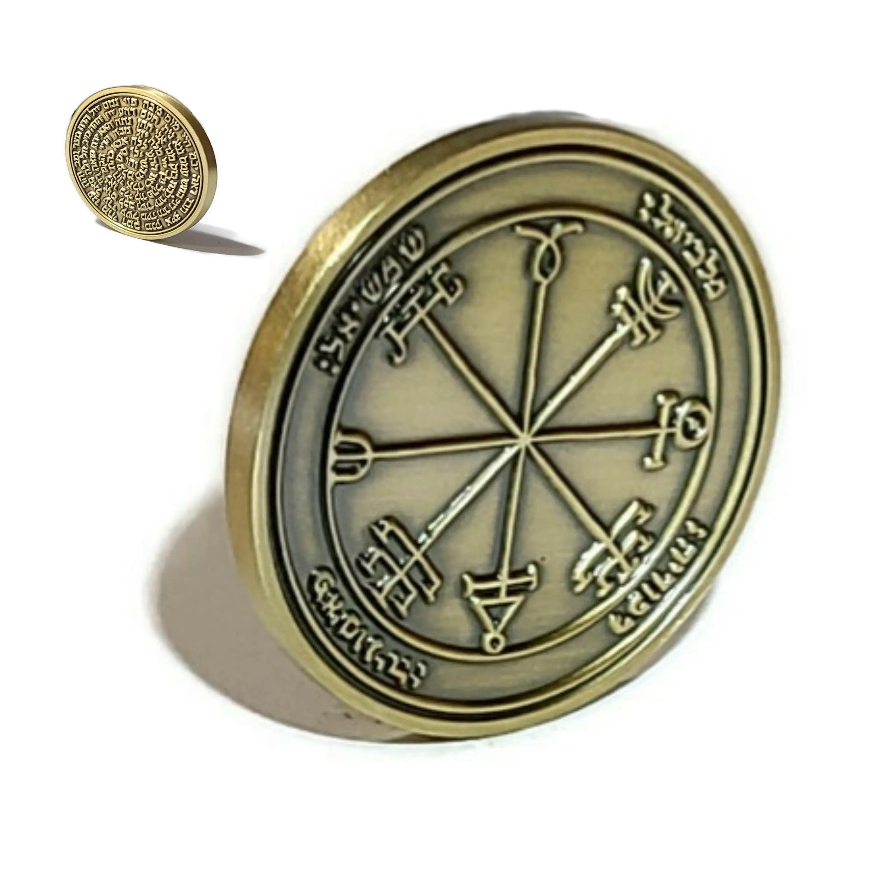 EastGate: Pentacle of the Shadows影のペンタクル 7 Pentacles of Sun Set Necklace 72 Names of God – King Solomon Coin