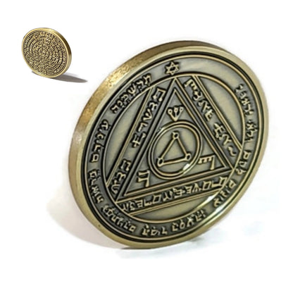 Sixth Pentacle of the Sun 72 names of God 1FitAll bezel Necklace.