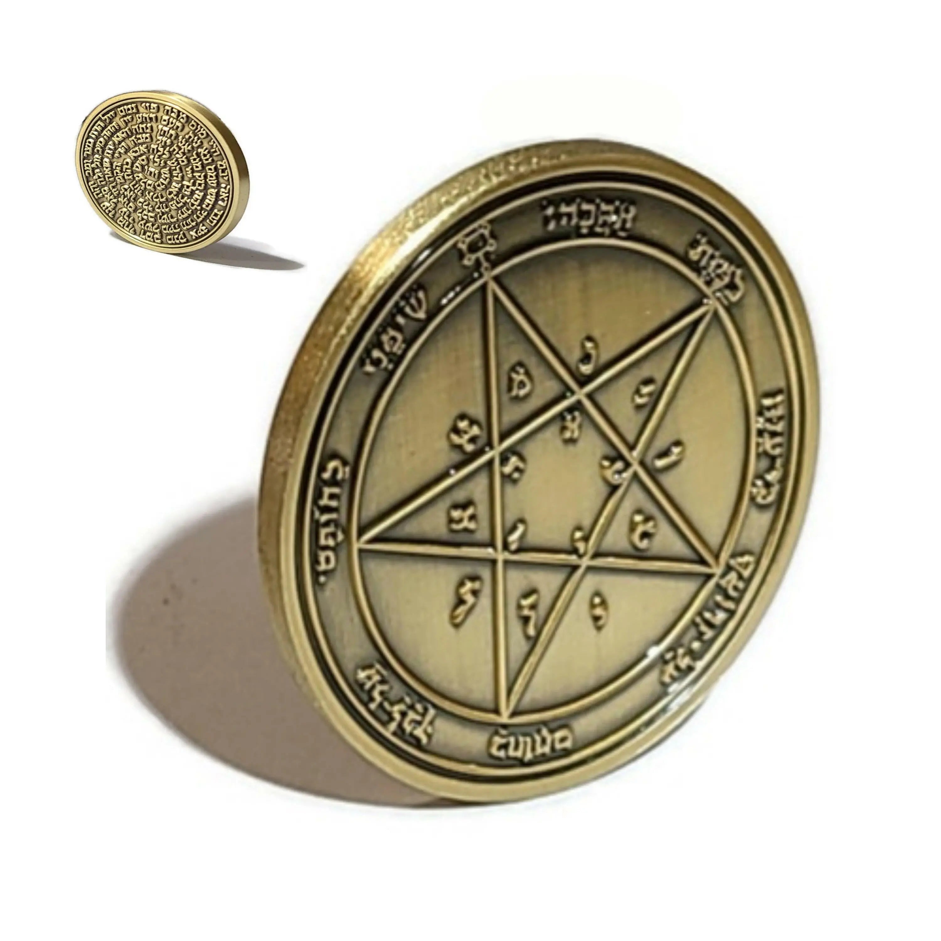 Second Pentacle of Venus Coin - Love Talisman, Brass – King